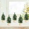 6 Pack Mini Artificial Christmas Trees Canadian Pine Tree (Green) 4"D x 4"W x 6"H